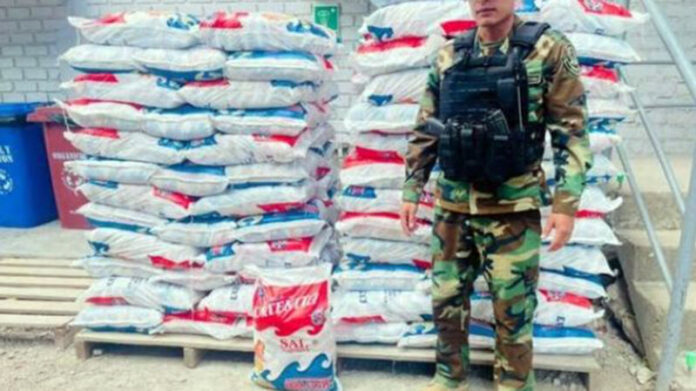 POLICÍA INCAUTA MÁS DE 7 TONELADAS DE SAL