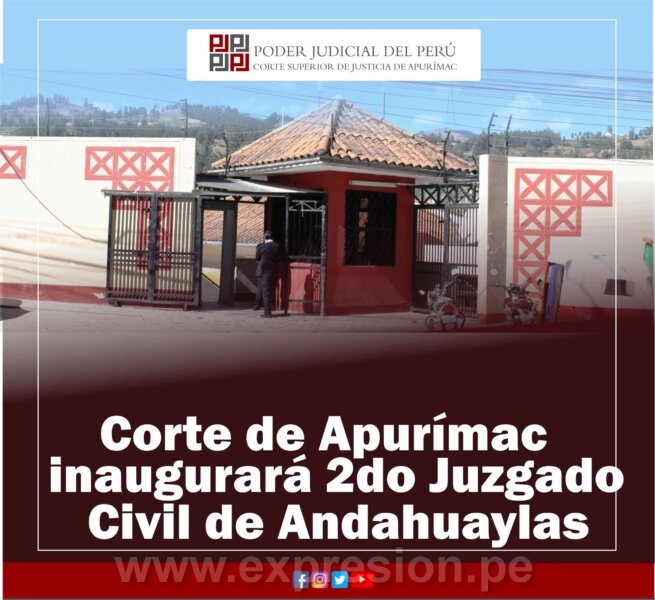 INAUGURARÁ SEGUNDO JUZGADO