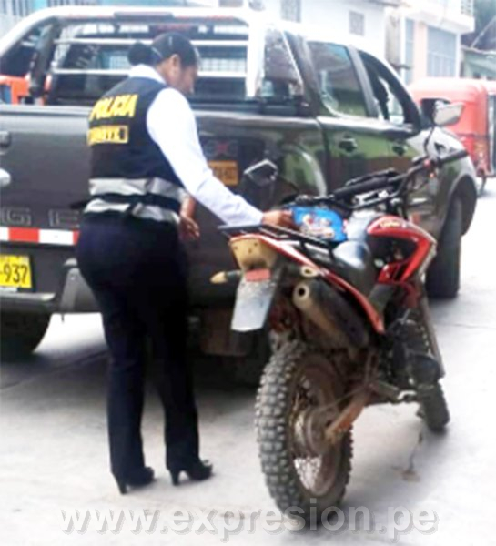 Recuperan moto hurtada