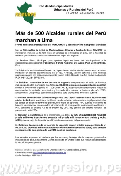 MÁS DE 500 ALCALDES RURALES