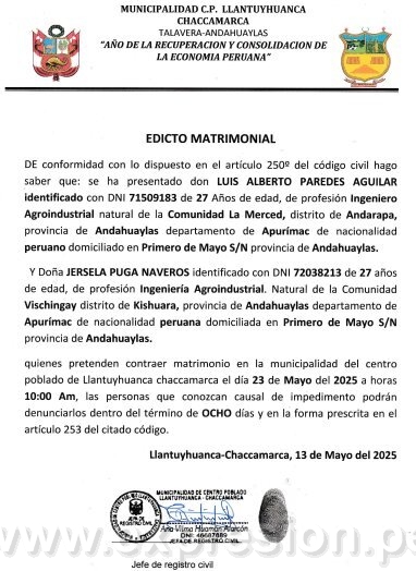 edicto kishuara