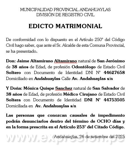 EDICTO
