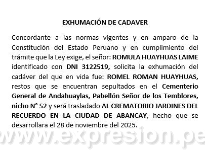 exhumacion