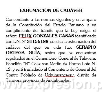Exhumación