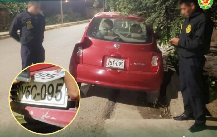 ubican vehiculo con doble placa de rodaje