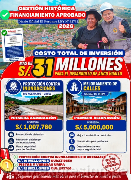 Anco Huallo logra inversión