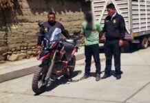 ADOLESCENTE DE 17 AÑOS ES RETENIDO EN FLAGRANCIA POR PRESUNTO HURTO DE MOTOCICLETA