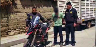 ADOLESCENTE DE 17 AÑOS ES RETENIDO EN FLAGRANCIA POR PRESUNTO HURTO DE MOTOCICLETA