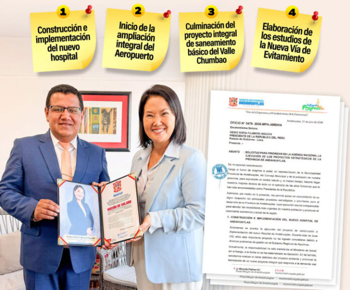 ANDAHUAYLAS IMPULSA CUATRO PROYECTOS