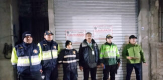 OPERATIVO CONJUNTO CLAUSURA CUATRO LOCALES INFORMALES EN EL CENTRO POBLADO EL CHUMBAO