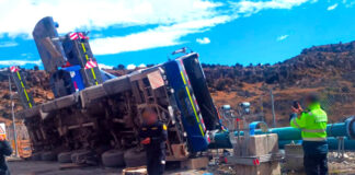 POLICÍA REALIZA DILIGENCIAS TRAS ACCIDENTE EN LAS BAMBAS QUE DEJÓ DOS TRABAJADORES FALLECIDOS
