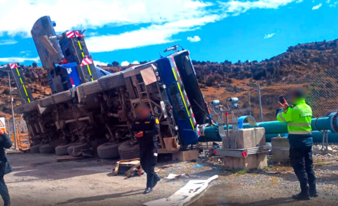 POLICÍA REALIZA DILIGENCIAS TRAS ACCIDENTE