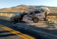 OCROS: UN FALLECIDO Y VARIOS HERIDOS TRAS VIOLENTA COLISIÓN ENTRE VEHÍCULO Y TRÁILER EN LA VÍA AYACUCHO–ANDAHUAYLAS