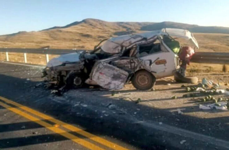 OCROS: UN FALLECIDO Y VARIOS HERIDOS TRAS VIOLENTA COLISIÓN ENTRE VEHÍCULO Y TRÁILER EN LA VÍA AYACUCHO–ANDAHUAYLAS