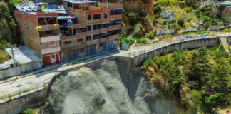 ALCALDE ABEL SERNA EXIGE A PRONIED CULMINAR MURO DE CONTENCIÓN DEL COLEGIO JUAN ESPINOZA MEDRANO