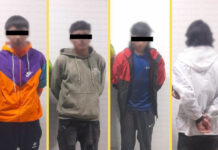 INTERVIENEN A CUATRO POR PRESUNTO ROBO AGRAVADO EN GRADO DE TENTATIVA EN SAN JERÓNIMO