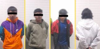 INTERVIENEN A CUATRO POR PRESUNTO ROBO AGRAVADO EN GRADO DE TENTATIVA EN SAN JERÓNIMO