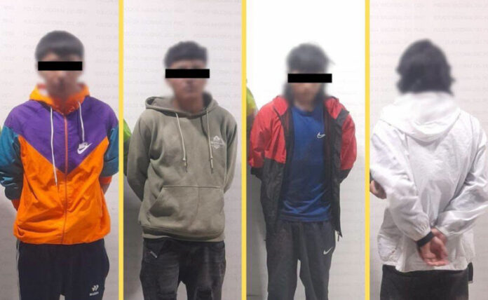 INTERVIENEN A CUATRO POR PRESUNTO ROBO