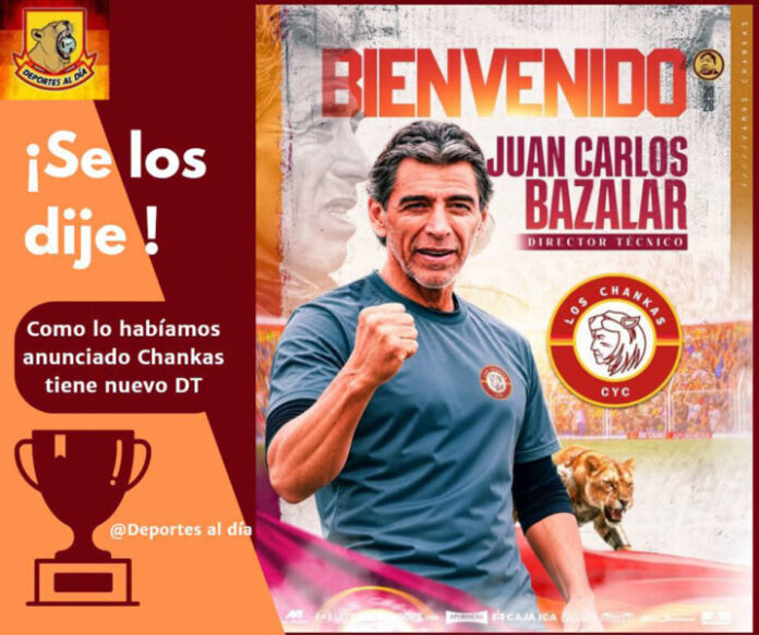 JUAN CARLOS BAZALAR REGRESA A LOS CHANKAS