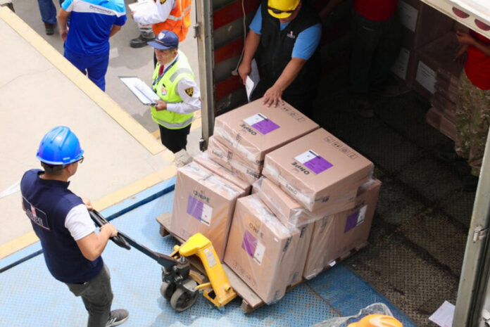 ONPE INICIA TRASLADO DE MATERIAL