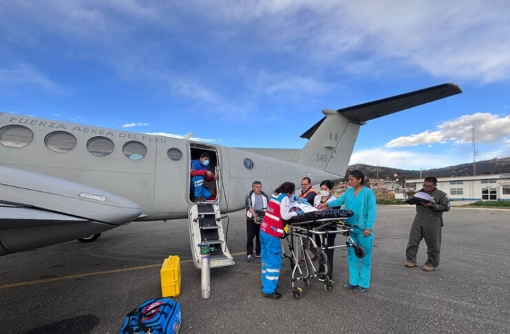 RECIÉN NACIDO DE TRES DÍAS ES REFERIDO VÍA AÉREA DESDE ANDAHUAYLAS A INSTITUTO ESPECIALIZADO EN LIMA