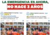 ¡LA EMERGENCIA ES HOY, NO HACE TRES AÑOS!