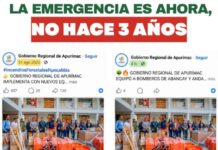 ¡LA EMERGENCIA ES HOY, NO HACE TRES AÑOS!