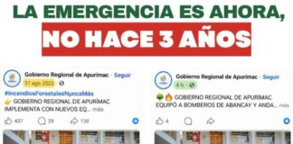 ¡LA EMERGENCIA ES HOY, NO HACE TRES AÑOS!