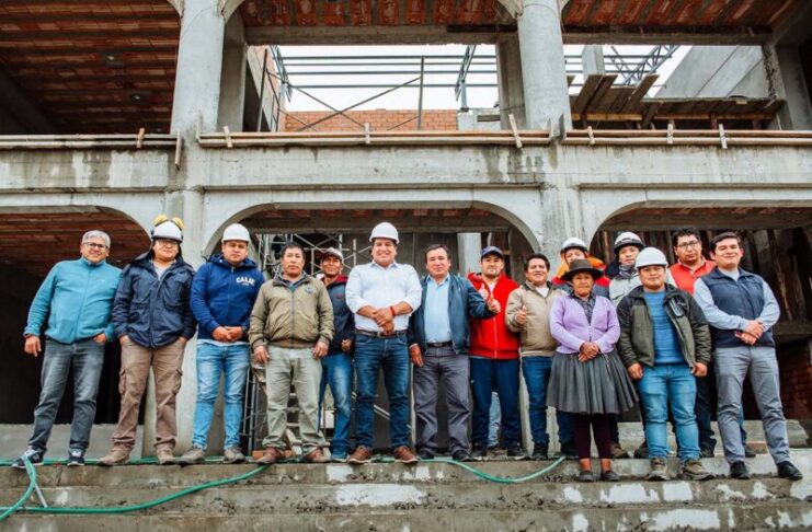 CHAMPACCOCHA: PALACIO MUNICIPAL ALCANZA EL 60 % DE AVANCE FÍSICO